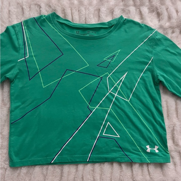 Under Armour Cropped Loose Long Tee - Picture 1 of 2